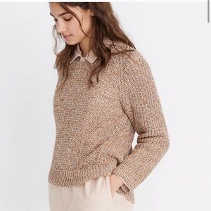 Madewell marbled open knit sweater